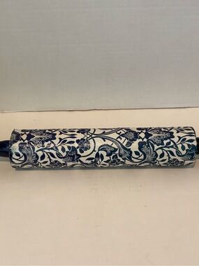 Hand Crafted Blue and White Floral Rolling Pin